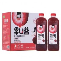 果U益益生菌發(fā)酵復(fù)合果昔楊梅味 1.25Lx6瓶